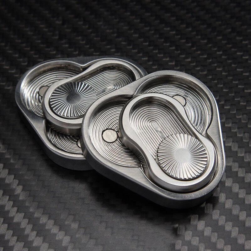 EDC Click Clicker Revolve Slider Push Card Hand Fidget decompression Pocket gift 07FC0E-D4 - KOEEK