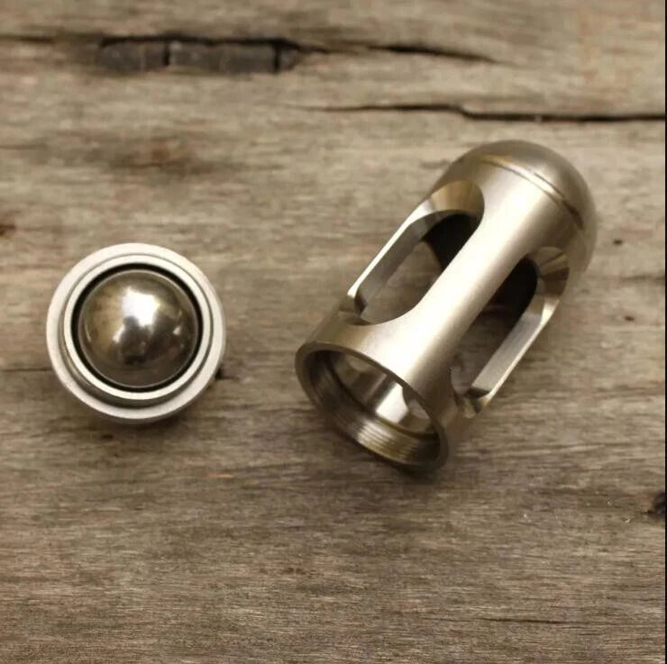 Stainless Steel Clicker Click Balance Ball Hand Fidget Decompression EDC Toy 07FC0E-D4 - KOEEK