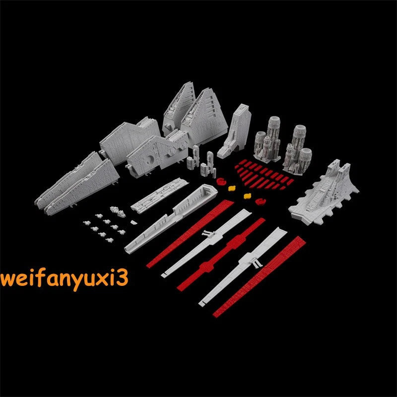 1/3200 Star Wars Venator-class Star Destroyer 3D Print Assemble Model Kit w/Base 07FC0E-D4 - KOEEK