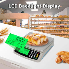 Commercial Food Scale 40KG Large Digital Scale Baking Cooking Bread Meat Weights