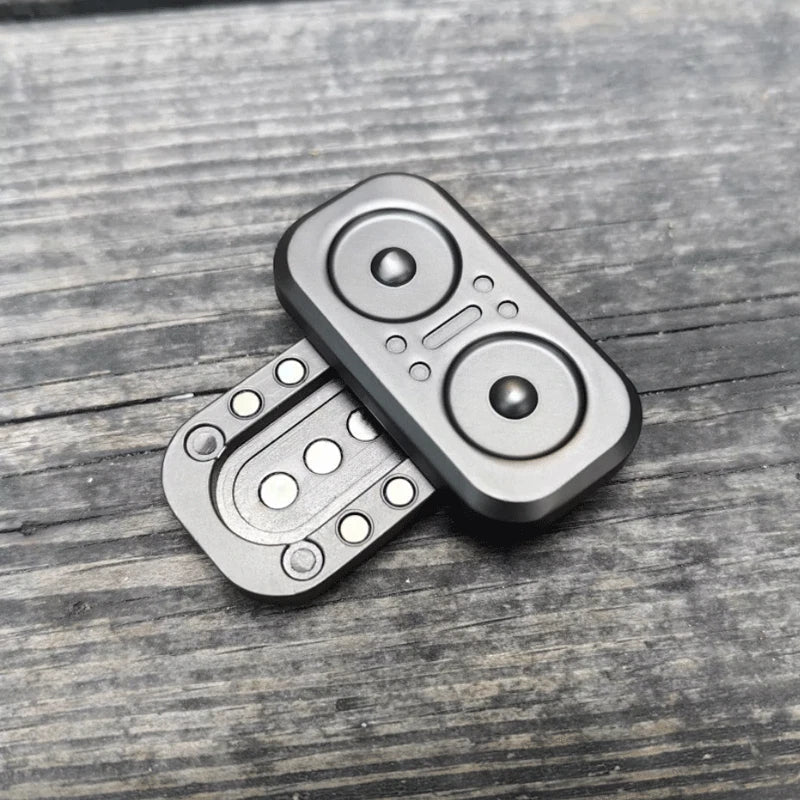 Owl Push Slider Fidget Slider Toy Adult Metal Fidget Toy Finger Push Spin Coins 07FC0E-D4 - KOEEK