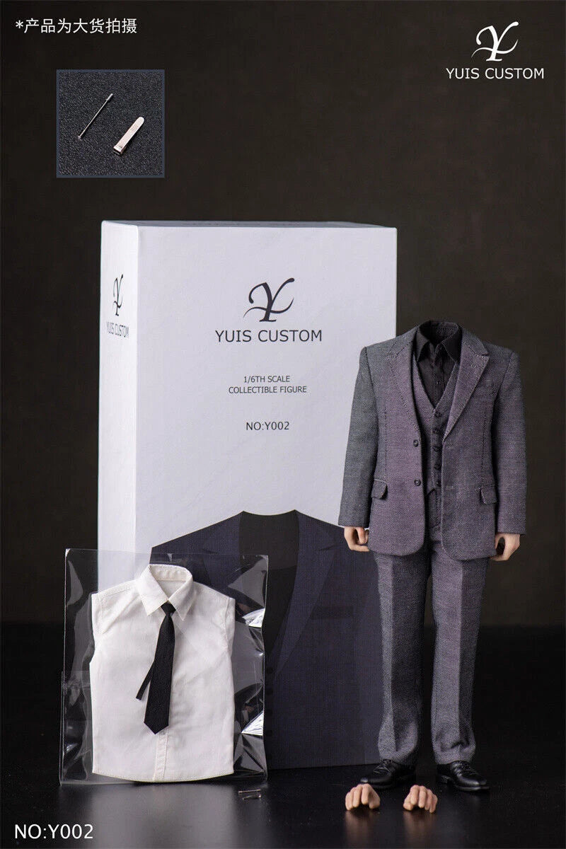 YUIS CUSTOM Y002 1/6 Ben Affleck Clothes Suit with Body Figure Accessory Prop 07FC0E-D4 - KOEEK