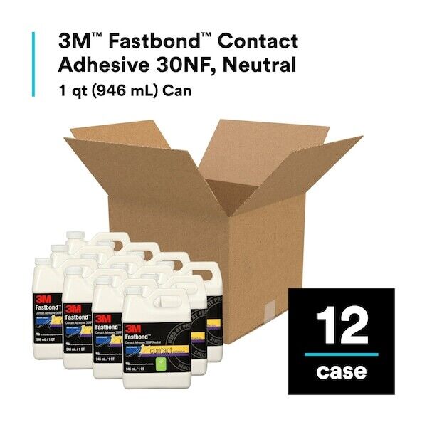 new 3M Fastbond 30nf Contact Adhesive Neutral 1 QT koeek - KOEEK