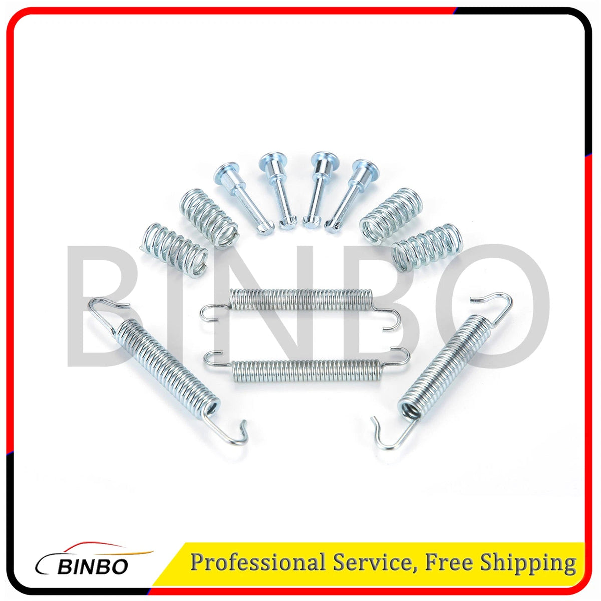 For BMW F02 F07 550i 730Li Parking Brake Shoes Springs Repair Kit 34410038346 07FC0E-D4 - KOEEK