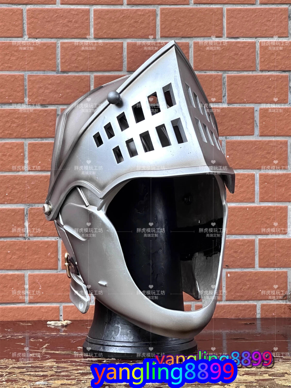 1:1 Dark Souls Knight Oscar Cosplay Helmet Medieval Halloween Party Mask Props 07FC0E-D4 - KOEEK