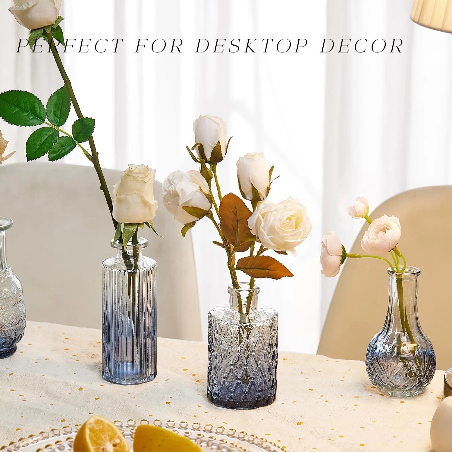 Glass Bud Vase Set of 30, Small Vases for Centerpieces 07FC0E-D4 - KOEEK