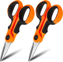 new Honoson 2 Pcs Fishing Scissors Braided Line Cutters Heavy Duty Orange HONOSON - KOEEK