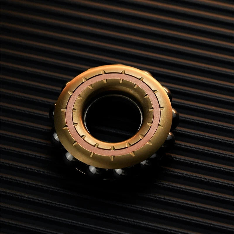 Novel MechNovanical Buddha Beads Fidget Ring Creative EDC Metal Adult Fidget Toy 07FC0E-D4 - KOEEK