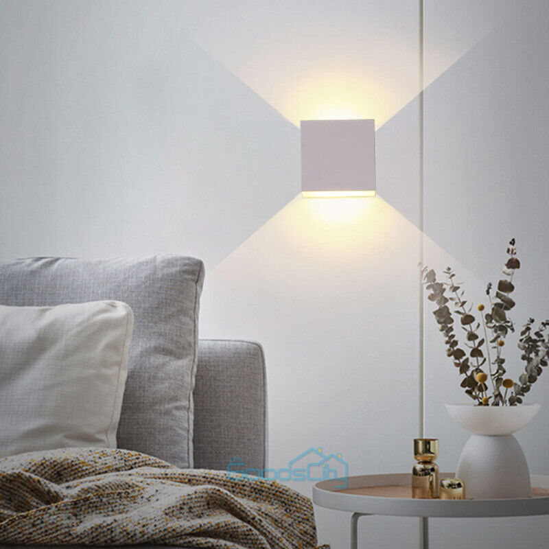 nye Cube LED Vegglamper Moderne Up Down Sconce Belysningsarmatur Lamper Innendørs soverom