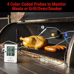 Wireless Meat Thermometer with 4 Probes, Bluetooth Meat Thermometer for Cooking 07FC0E-D4 - KOEEK