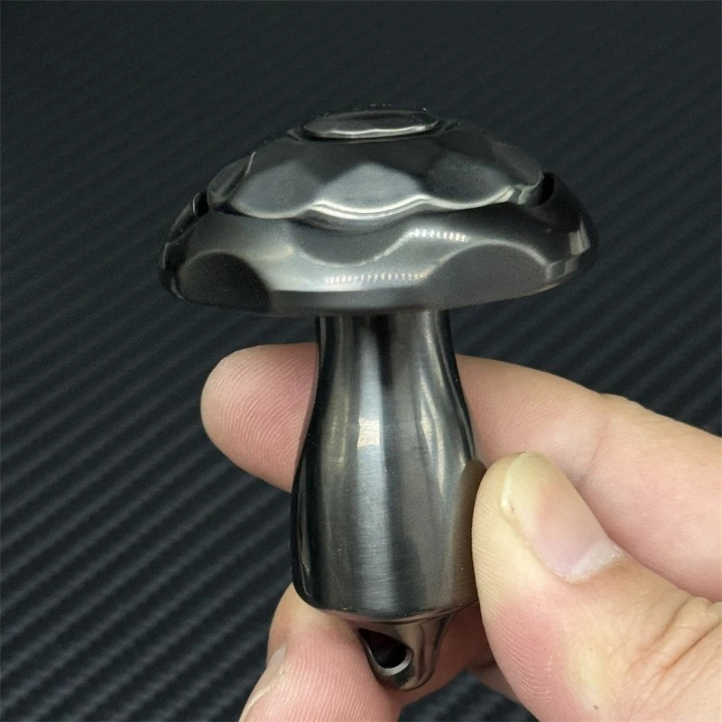 Mushroom EDC Fidget Spinner Stainless Steel Fidget Toys Art Desktop Spinning Top 07FC0E-D4 - KOEEK