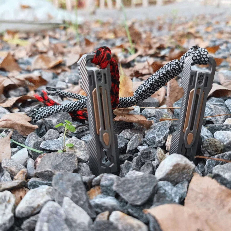 Outdoor Titanium Alloy Pocket Pry Bar Crowbar Opener Wrench Multi EDC Tool 07FC0E-D4 - KOEEK