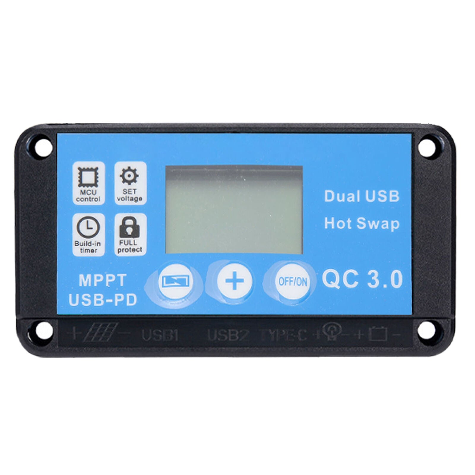 new 12V/24V  LCD Solar Panel Battery Regulator 12V/24V Charge Controller Dual USB koeek - KOEEK