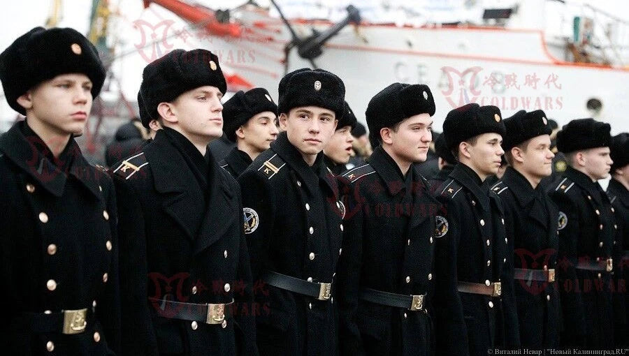 Replica Soviet Navy M69 Winter Black 12-Button Woolen Overcoat Cold Resistant 07FC0E-D4 - KOEEK