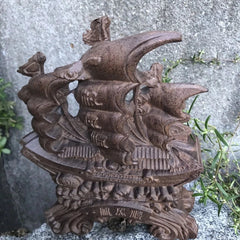 Agarwood Carved One-Piece Feng Shui Dragon Boat Figurine Office Home Decor 07FC0E-D4 - KOEEK