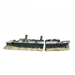 Titanic Sinking ShipAquariumDecor PirateAircraft Carrier Wreck Fish TankOrnament 07FC0E-D4 - KOEEK