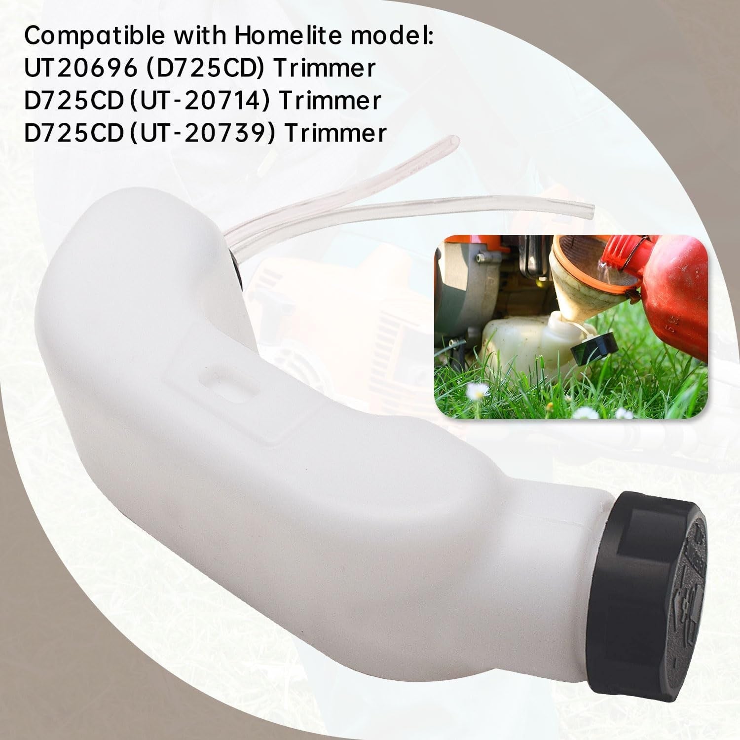new Line Trimmer Fuel Tank Compatible with Homelite Ryobi 308181004 308123004... 07FC0E-D4 - KOEEK
