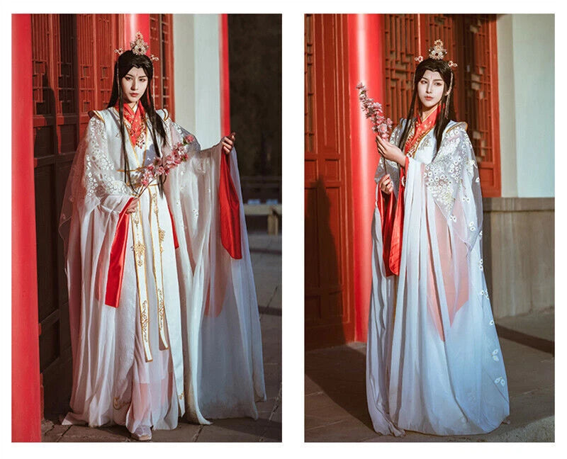 Tian Guan Ci Fu Princess Xie Lian Costume Full Set Cosplay Chinese Hanfu Outwear 07FC0E-D4 - KOEEK
