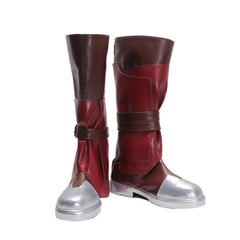 Game LOL Arcane: League of Legends Zaun Ekko Cosplay Shoes Zipper PU Long Boots 07FC0E-D4 - KOEEK