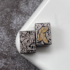 Titanium Keychain Parachute Cord Bead Pendant Knife Lanyard EDC Bead Zipper Head 07FC0E-D4 - KOEEK