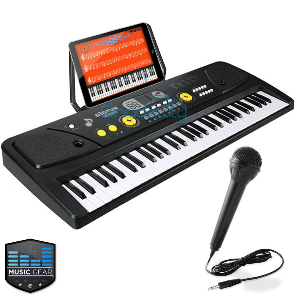 nytt Smart Digital Piano Keyboard 61 Key - Bærbart elektronisk instrument med mikrofon