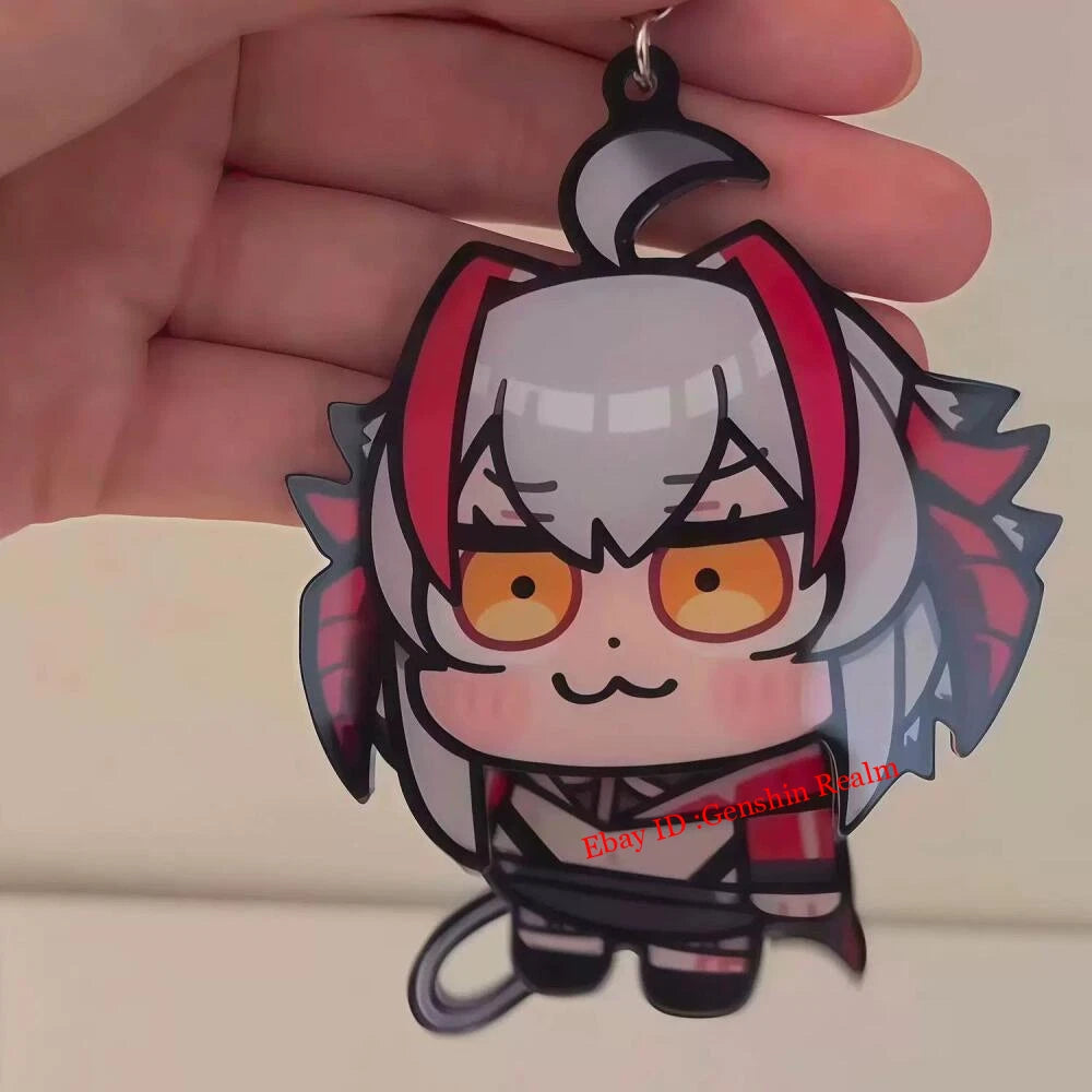 Anime Arknights Wiš'adel Acrylic Keychain Backpack Pendant Decor Gift 07FC0E-D4 - KOEEK