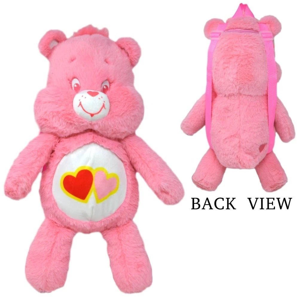Care Bears Love-A-Lot Bear 17” Plush Backpack Pink Soft Plush Backpack Bag CARE_BEARS - KOEEK