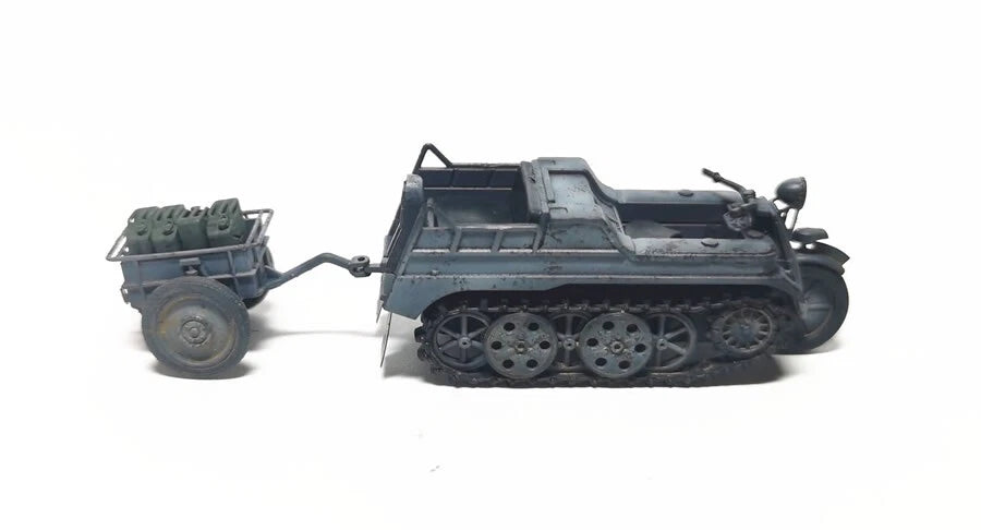 S-Model 1/72 Sd.Kfz.2 with IF.8 trailer kettenLirad Finished Product Model Gray S-MODEL - KOEEK