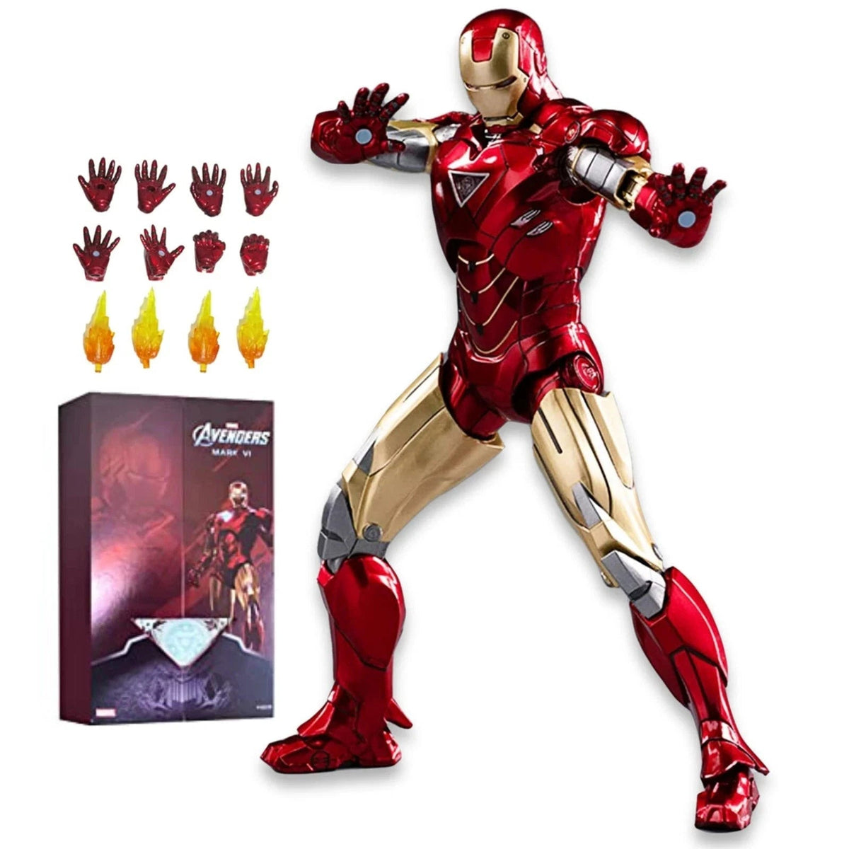 ZD Toys Marvel Iron Man Mark VI MK6 1/10 Scale 7" Collectible Figure MARVEL - KOEEK