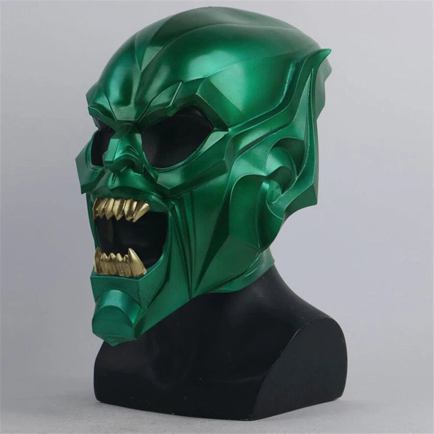 Spider-Man: No Way Home Green Goblin Norman Cosplay Mask Latex Helmet Headgear 07FC0E-D4 - KOEEK
