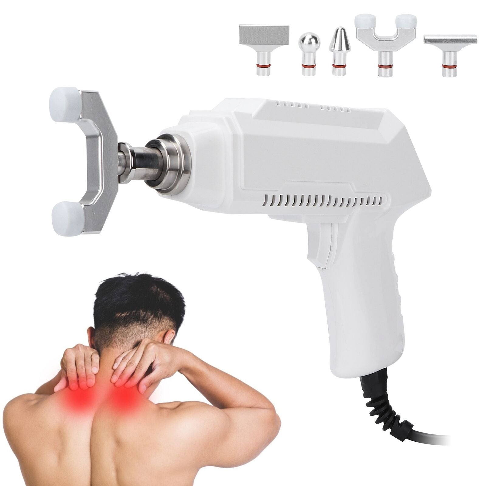 new Electric Spine Massager Complete Relax Corrector Massage Gun(EU Plug) HGF koeek - KOEEK