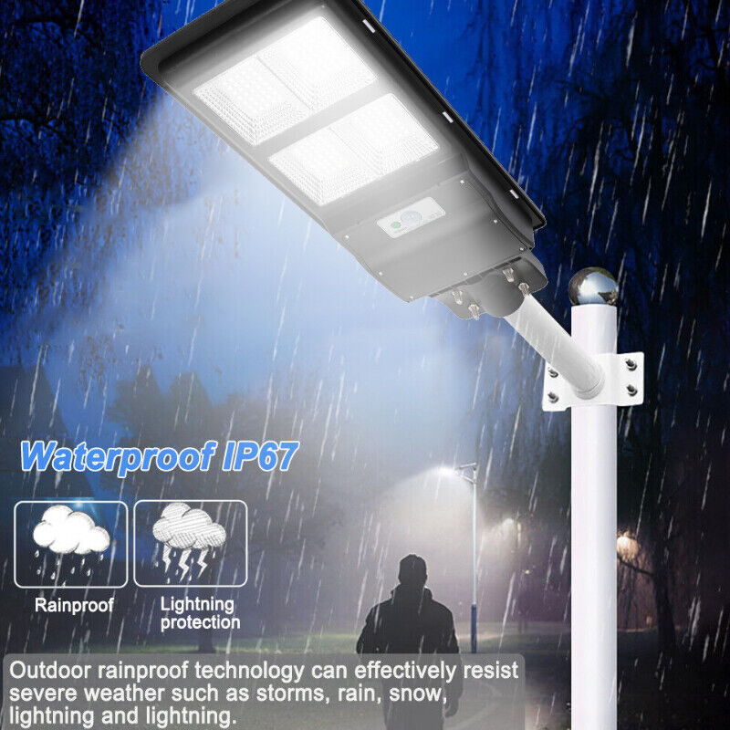 ny 99000000LM Kommerciel LED Solar Gadelys IP67 Lys parkeringsplads Vejlampe