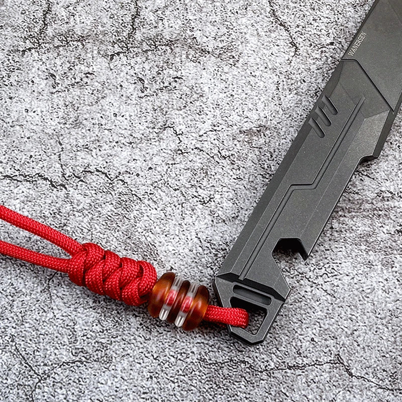 Ultem PEI Acrylic Knife Lanyard Bead Keychain  Parachute Cord Pendant DIY 07FC0E-D4 - KOEEK