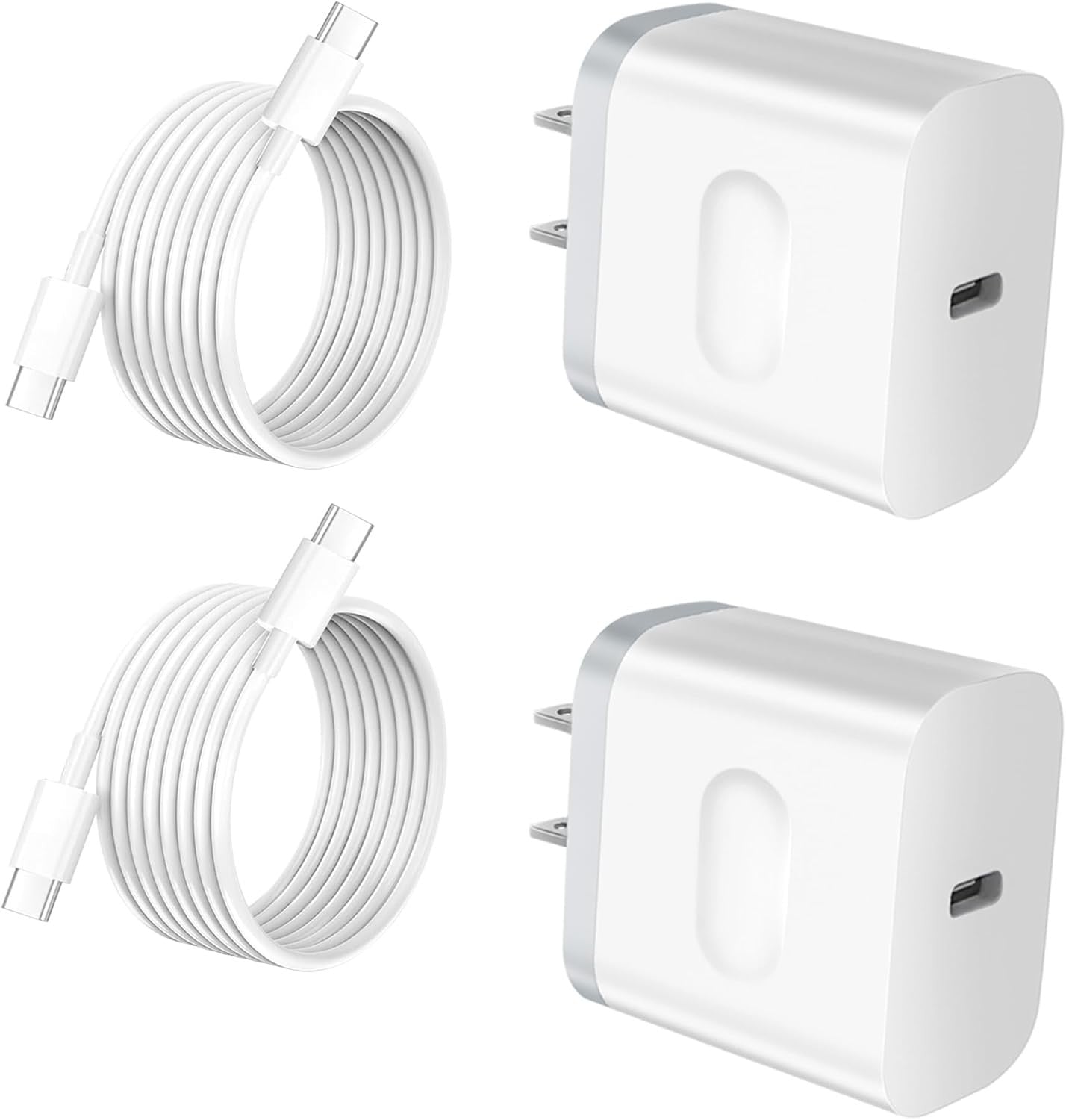 new 2-Pack, Type C Charger Fast Charging, 20W USB C Block with 4Ft USBC Cable,... 07FC0E-D4 - KOEEK