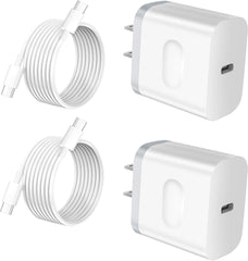 new 2-Pack, Type C Charger Fast Charging, 20W USB C Block with 4Ft USBC Cable,... 07FC0E-D4 - KOEEK