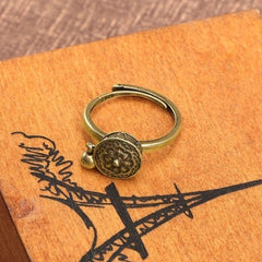 Chinese Style Ring Vintage Bell Amulet Adjustable Protector Ring Jewelry 07FC0E-D4 - KOEEK