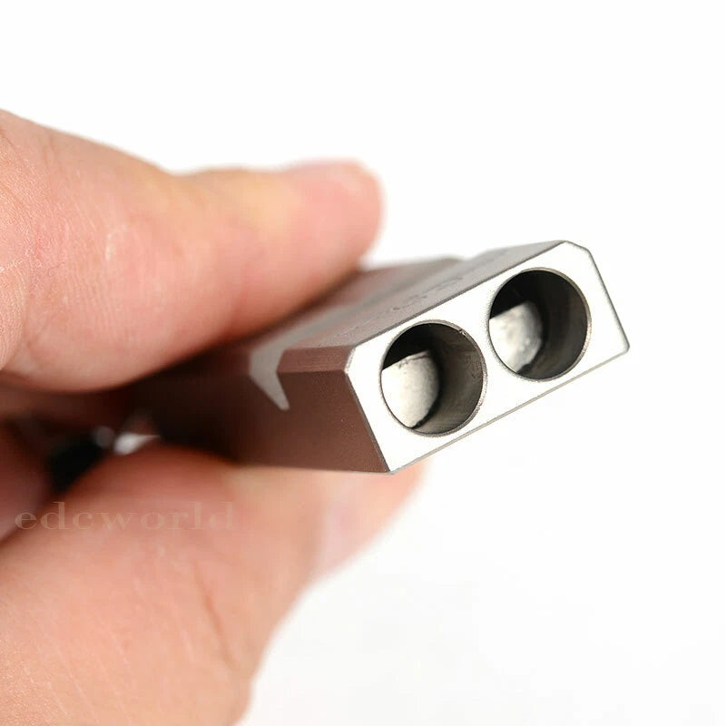 EDC TC4 Titanium Lightweight Keychain Safe Whistle Outdoor Survival Whistle Tool 07FC0E-D4 - KOEEK