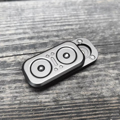 Owl Push Slider Fidget Slider Toy Adult Metal Fidget Toy Finger Push Spin Coins 07FC0E-D4 - KOEEK