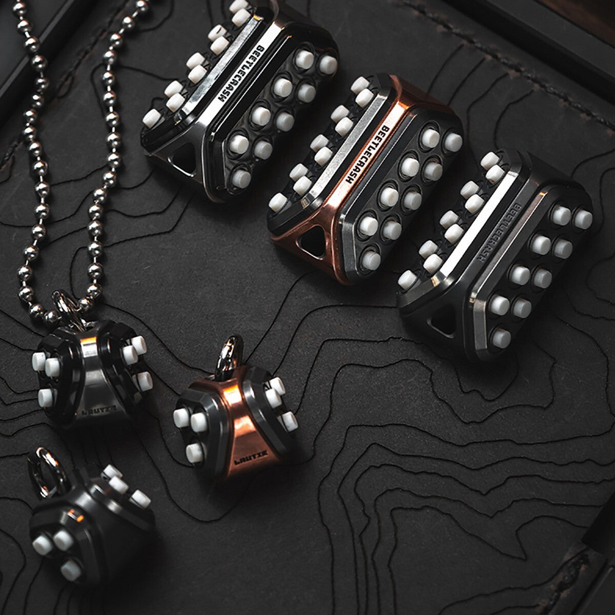 Fidget Slider LAUTIE EDC Beetle Crash Metal Push P o p Bubble Stress Relieve Toy 07FC0E-D4 - KOEEK