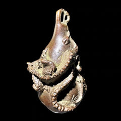 Solid Brass Dragon Gourd Figurine Taiji Bagua Fu Lu Feng Shui Home Decor 07FC0E-D4 - KOEEK
