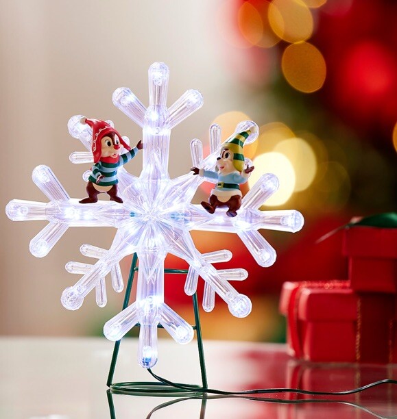 2024 Disney Chipmunks Chip 'n Dale Light-Up Holiday Christmas Tree Topper NIB DISNEY - KOEEK