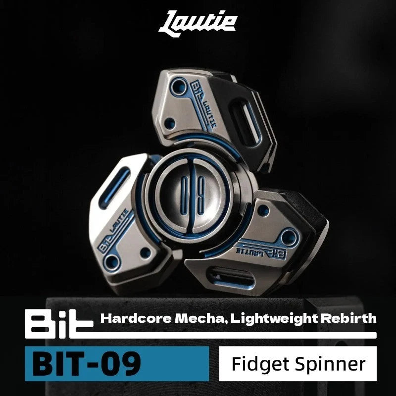 LAUTIE Bit09 Mechanical Style Titanium Blue Fidget Spinner Stress Release Toys 07FC0E-D4 - KOEEK