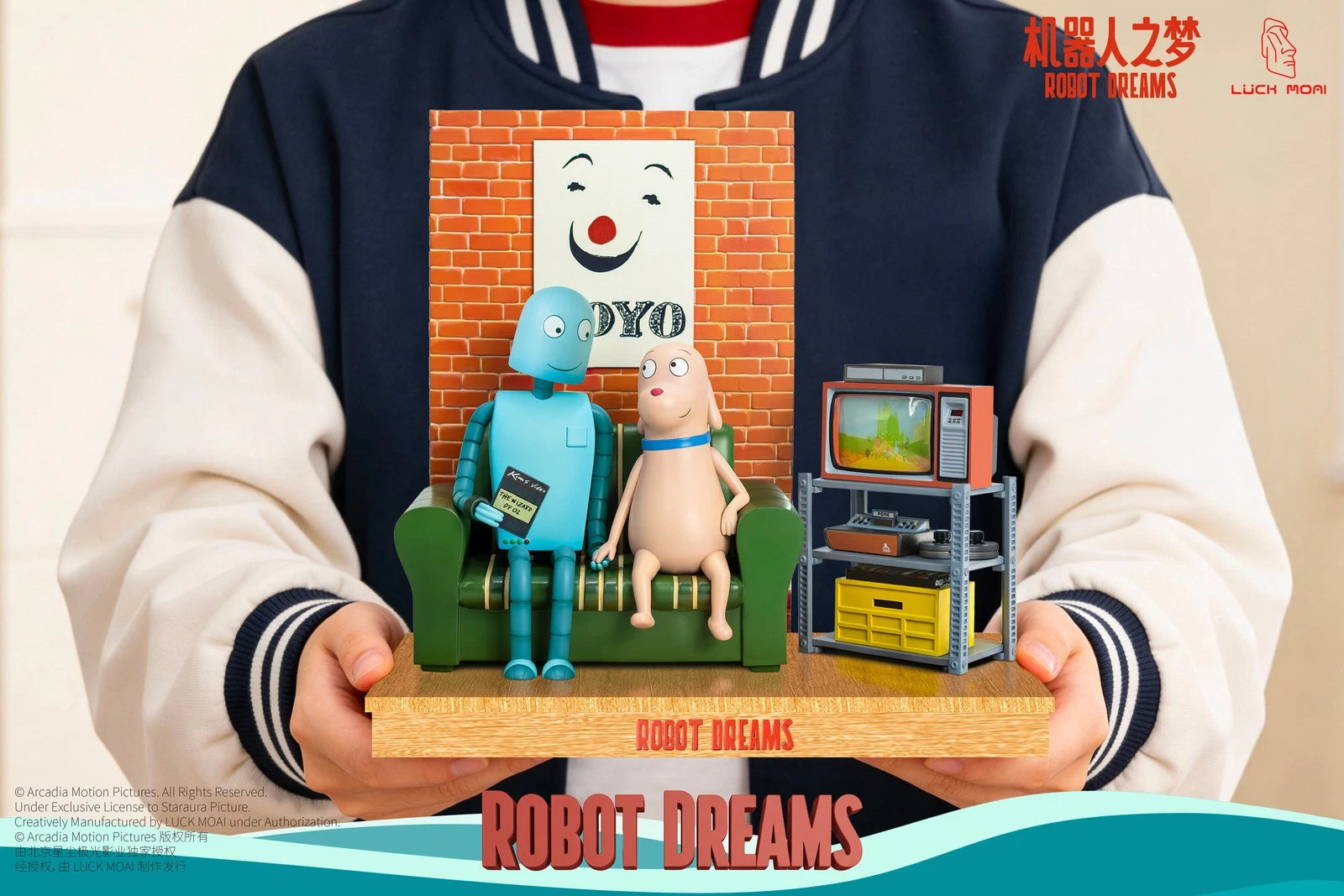 In Stock Official LUCK MOAI X Robot Dreams Collectible Figure Ornament Gift LUCK_MOAI - KOEEK