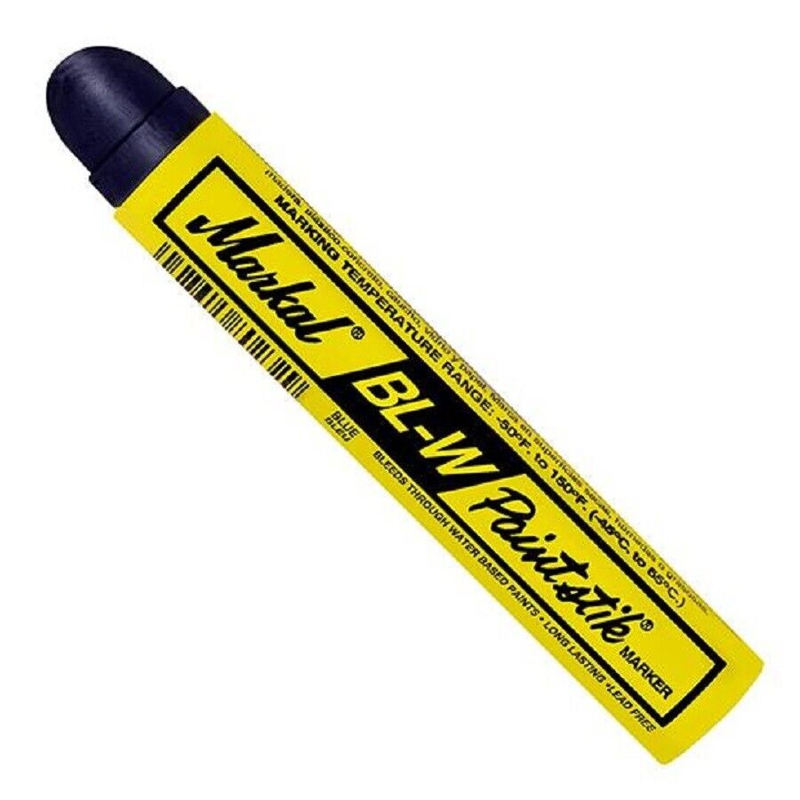 new Markal 80735 Bl-w Paintstik - Bleed Through Water Based Primer Solid Paint Marker Blue (pack of 12) koeek - KOEEK