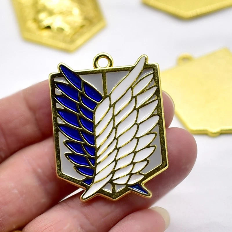 Attack on Titan Metal Alloy Pendant Keychain Accessorie Set Cosplay Anime Gift 07FC0E-D4 - KOEEK