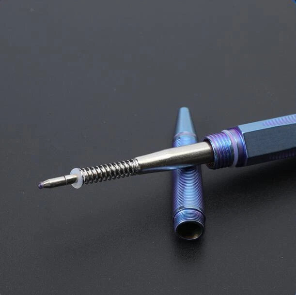 Titanium Ball Point Pen Ballpoint Gel Pen EDC Pocket Broken Window Tool 07FC0E-D4 - KOEEK