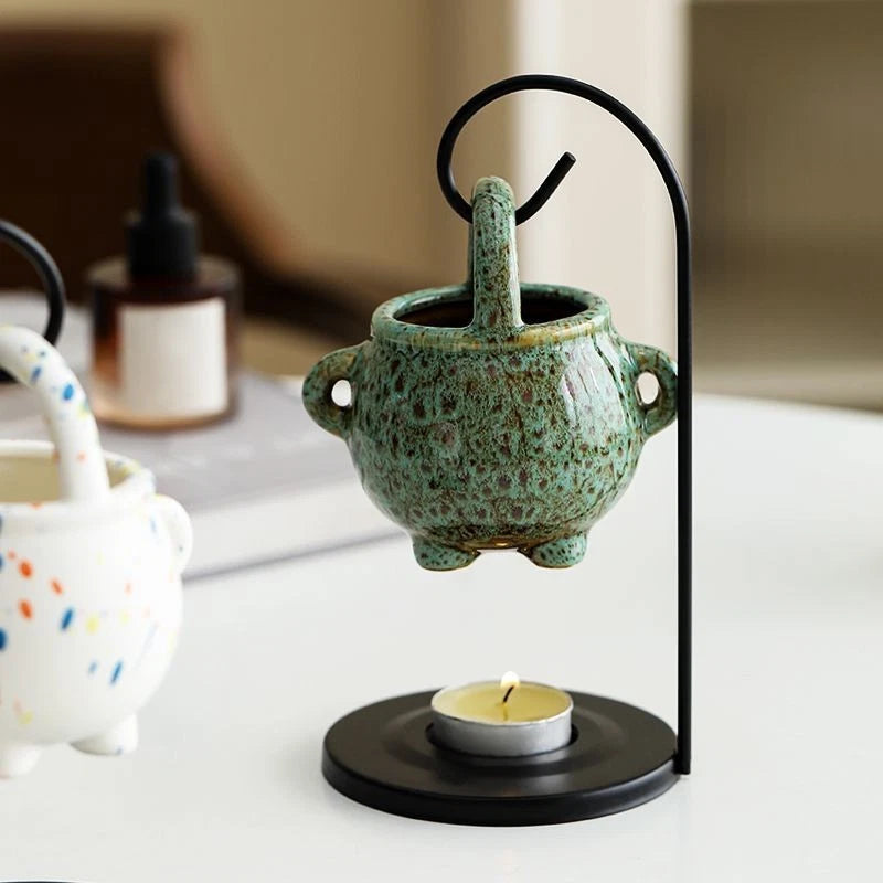 Chinese Hanging Aromatherapy Lamp Candle Holder Essential Oil Burner Indoor 07FC0E-D4 - KOEEK