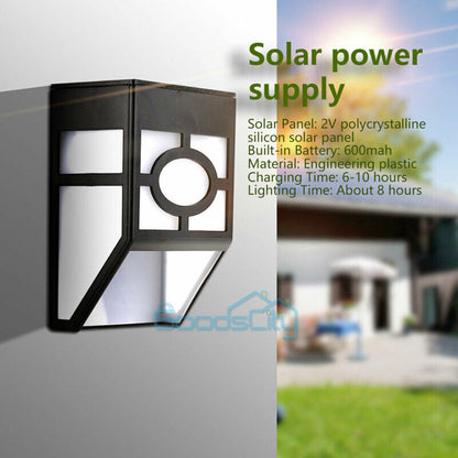 new Commercial Solar Street FloodLight LED Light Outdoor Area Dusk To Dawn Wall Lamp