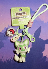 Pokemon Authentic Funism Sprigatito keychain charm Clip On Phone Strap figureToy