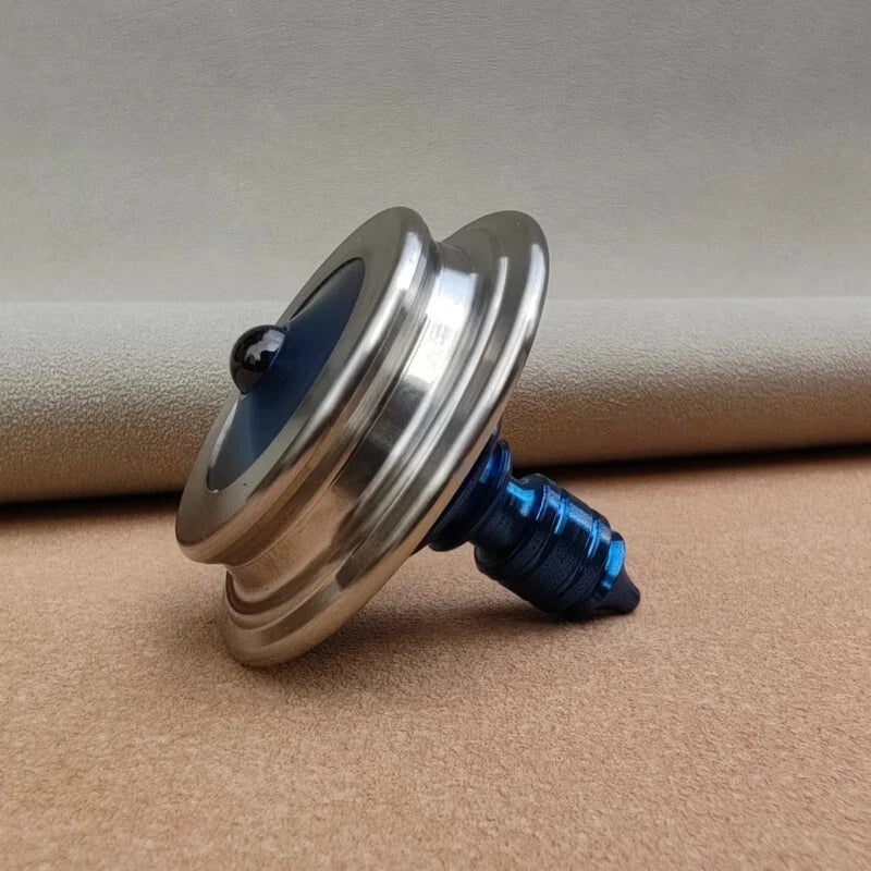 Titanium Spinning Top Finger Spinner Ceramic Bead Fidget Stainless Steel EDC Toy 07FC0E-D4 - KOEEK
